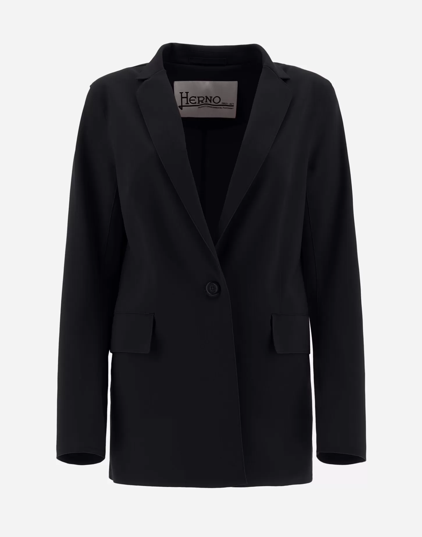 Blazers-Herno Blazer Aus First-Act Schwarz