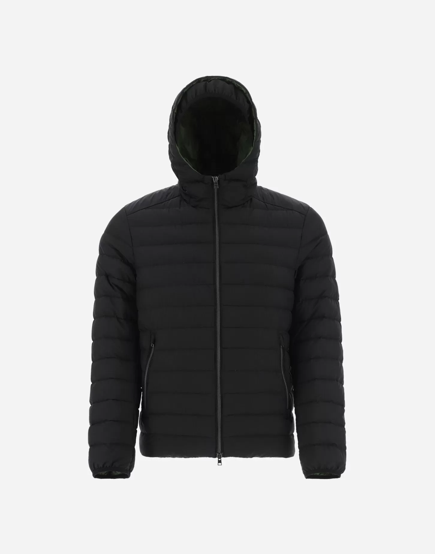 Bomber-Herno Bomberjacke Aus Down Washed Nylon Und Ultralight Sportswear Schwarz