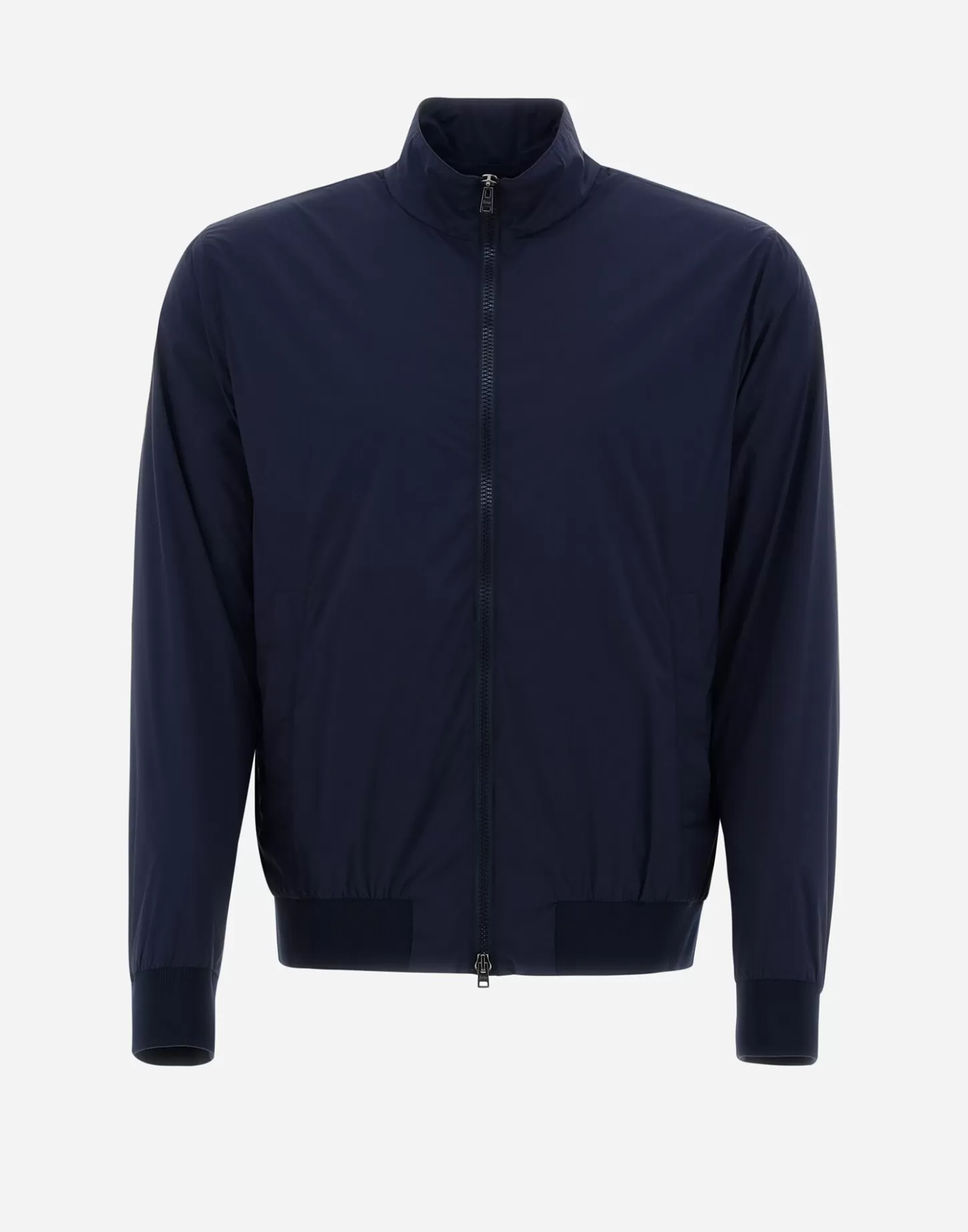 Bomber-Herno Bomberjacket Aus Light Nylon Stretch Blau