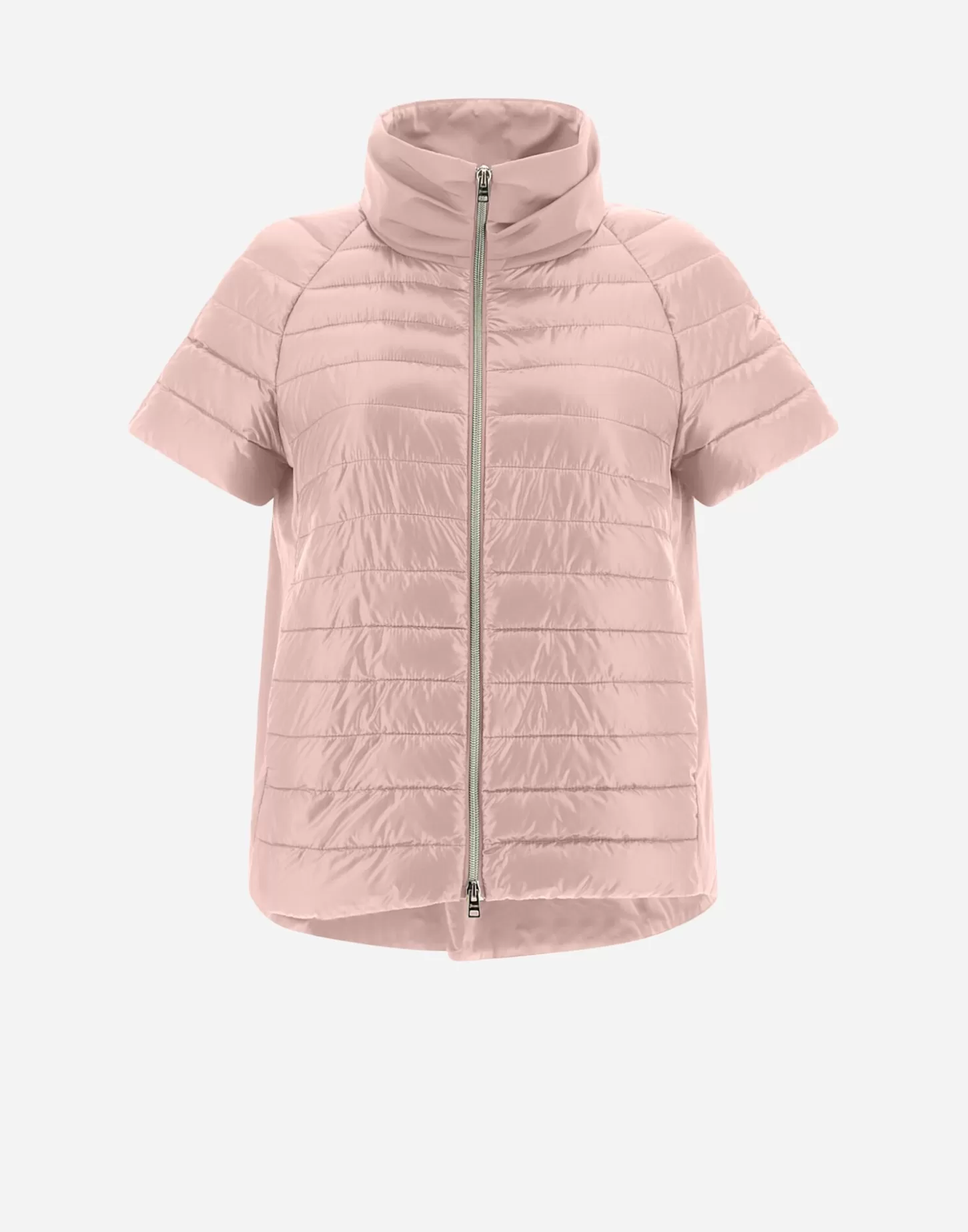 Kurze Daunenjacken-Herno Cape Aus Nylon Ultralight & New Techno Taft Rosa