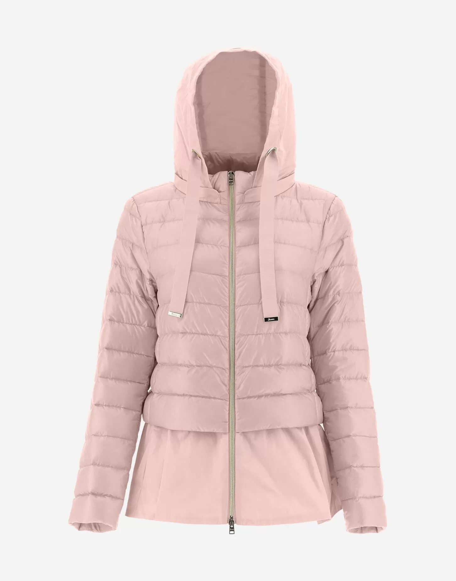 Kurze Daunenjacken-Herno Jacke Aus Nylon Ultralight & New Techno Taft Rosa