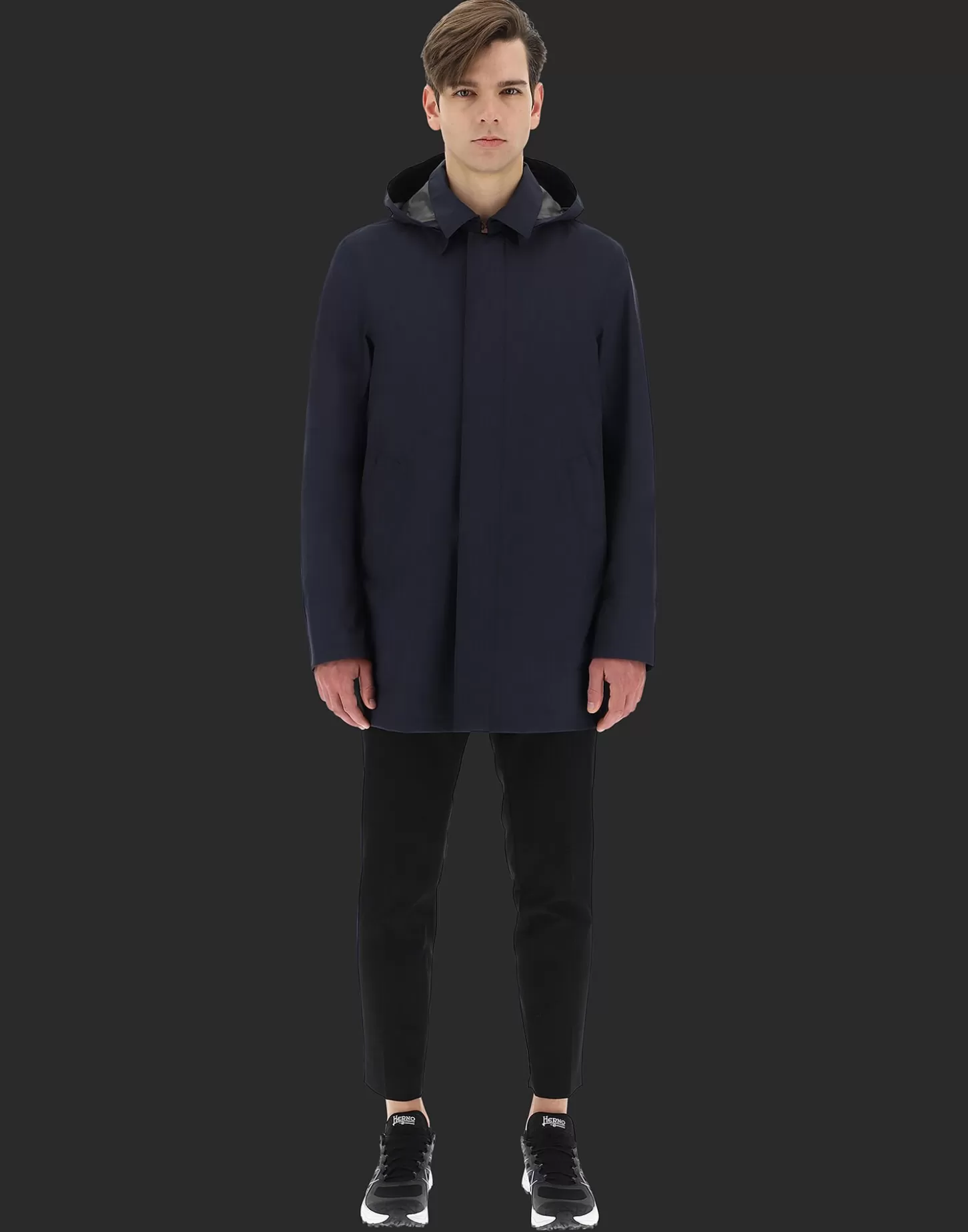 Mäntel & Trenchcoats-Herno KurzMäntel Aus Gore-Tex 2Layer Laminar Blau