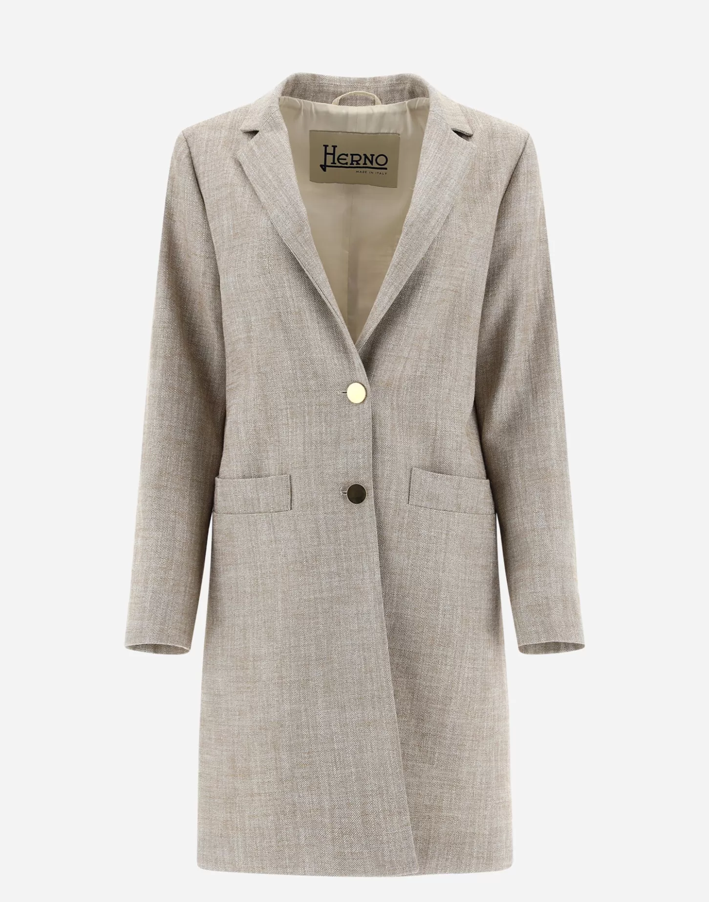 Mäntel & Trenchcoats-Herno Mäntel Aus Luxury Twill Sand