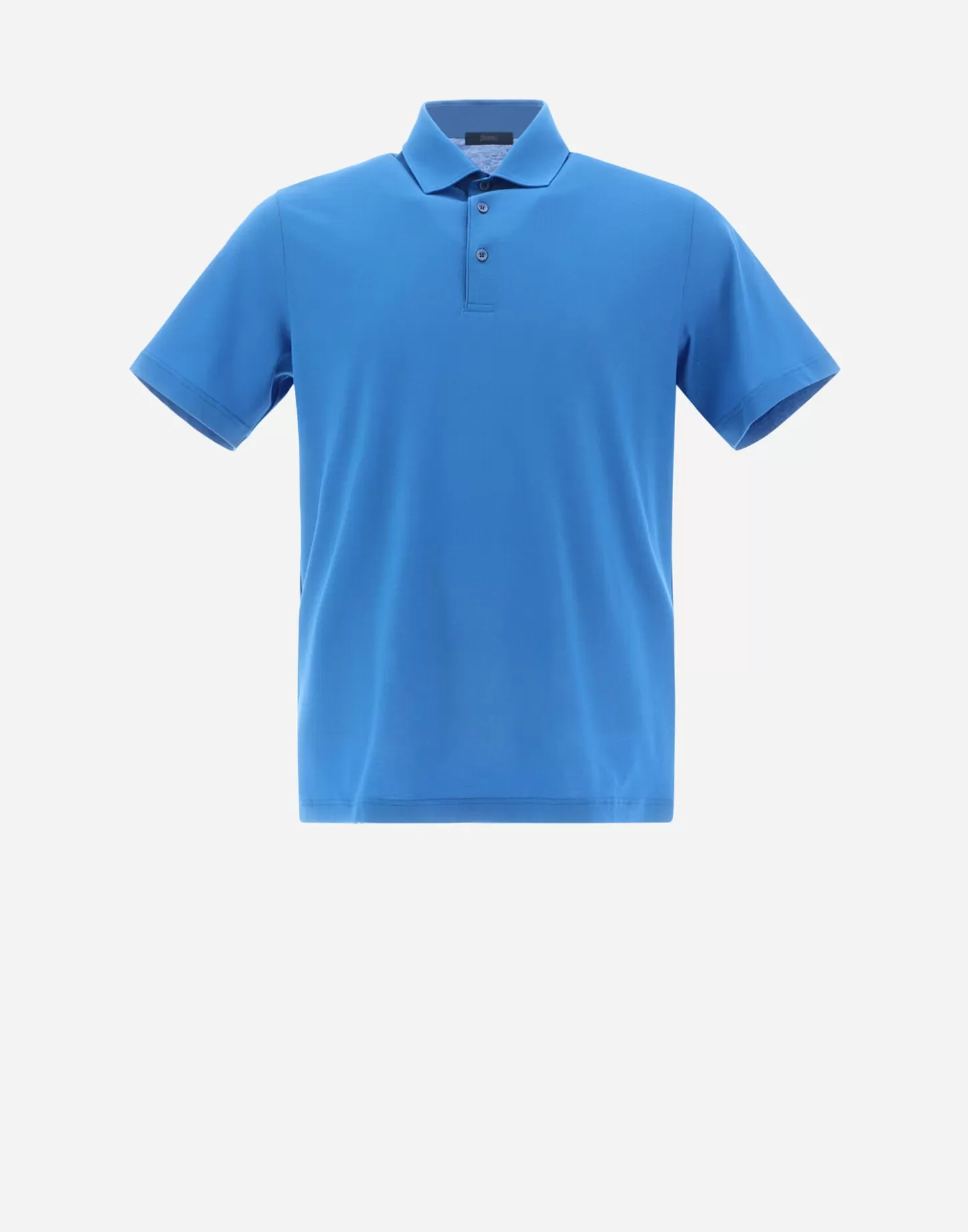 T-Shirt & Polo-Shirts-Herno Poloshirt Aus Crepe-Jersey Turkis