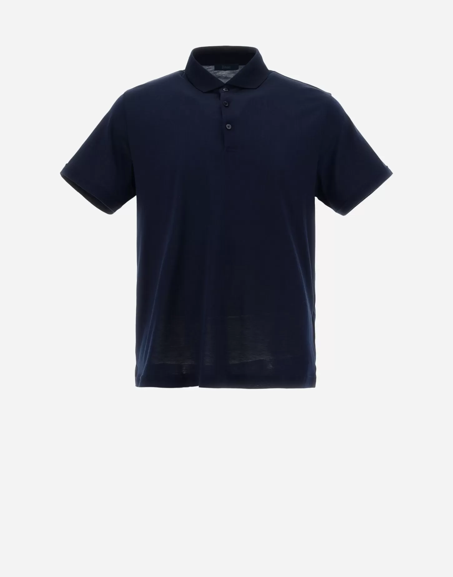 T-Shirt & Polo-Shirts-Herno Poloshirt Aus Seidenjersey Blau