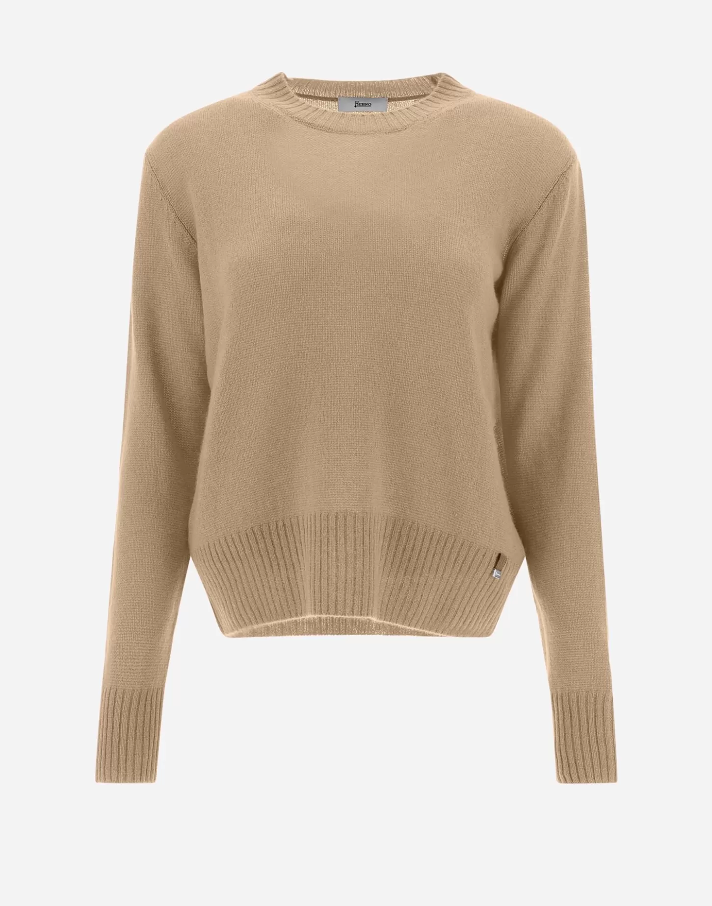 Pullover & Strickjacken-Herno Pullover Aus Cloud Cashmere Camel