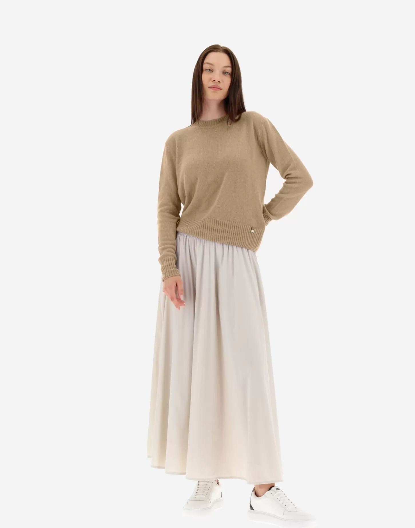 Pullover & Strickjacken-Herno Pullover Aus Cloud Cashmere Camel