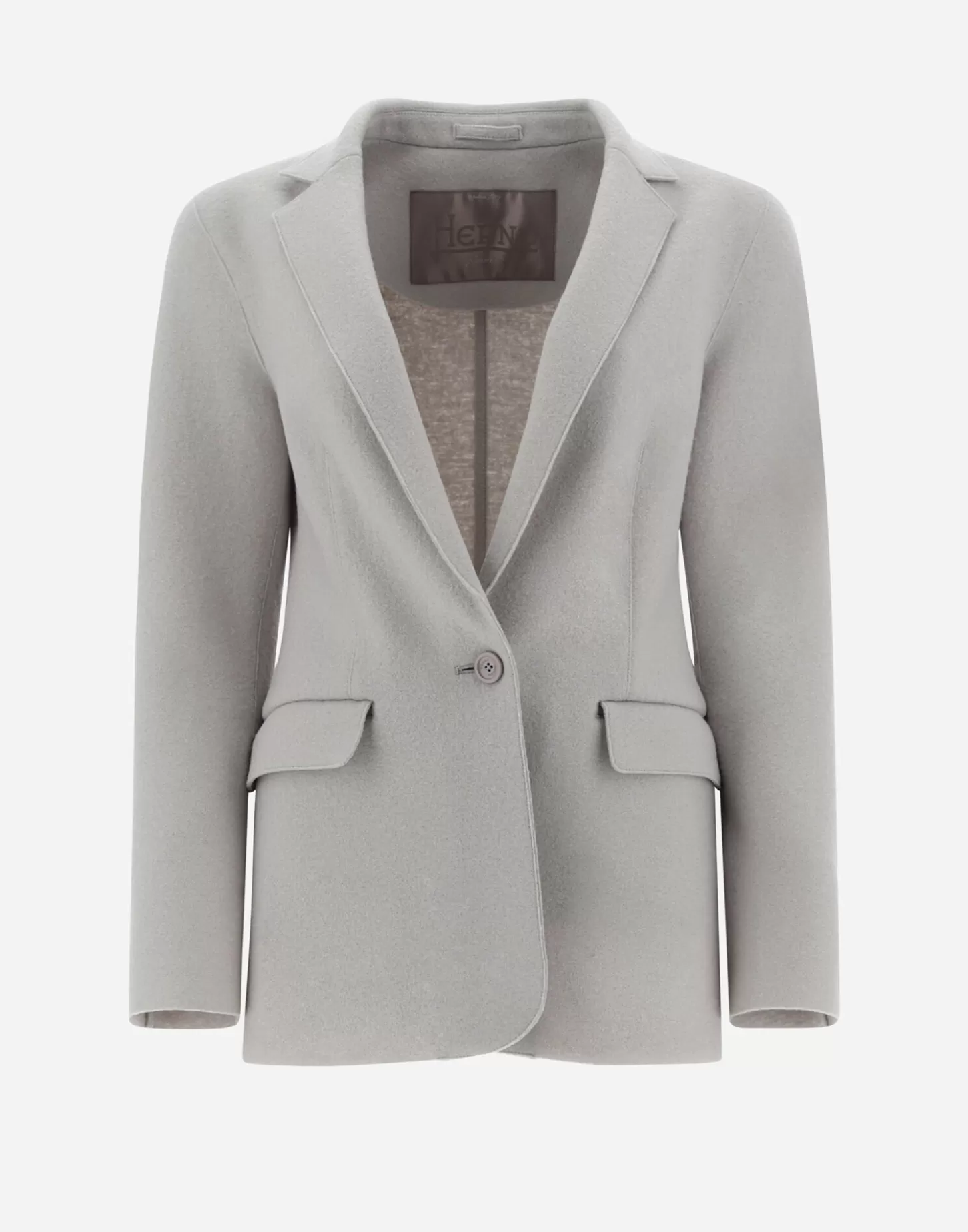 Blazers-Herno Resort Blazer Aus Light Boiled Wool Chantilly