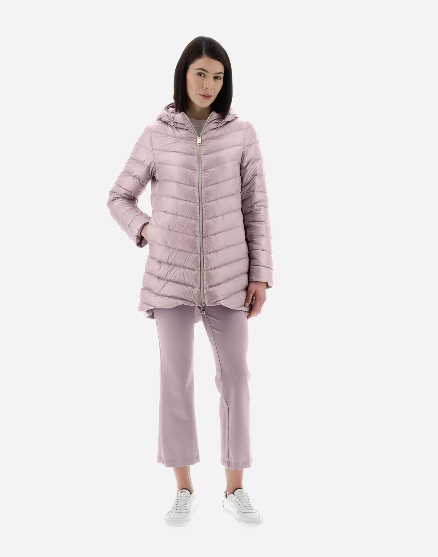 A-Shape-Herno Resort Bomberjacke Aus Nylon Ultralight Violett