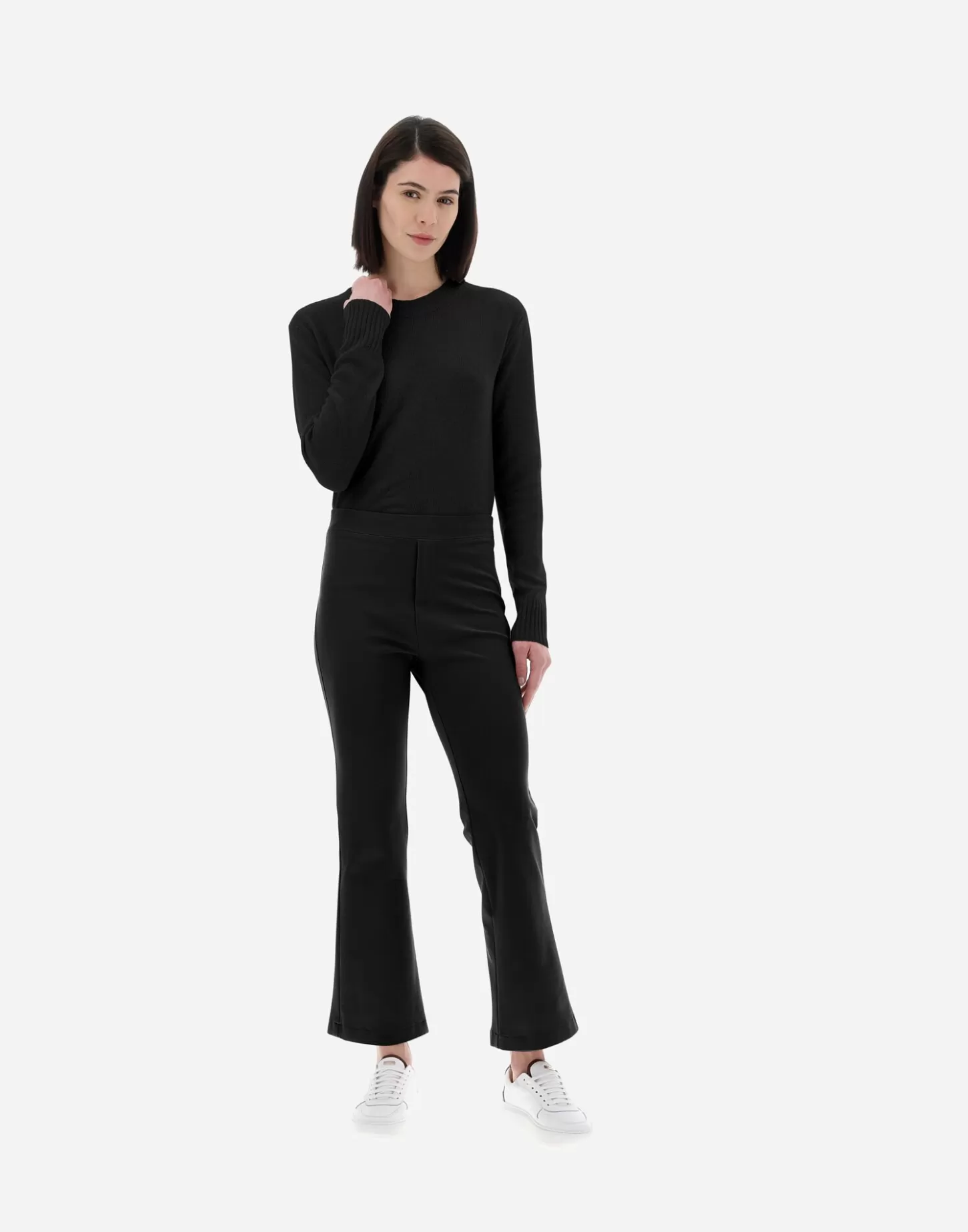 Hose-Herno Resort Hose Aus Milan Knit Schwarz