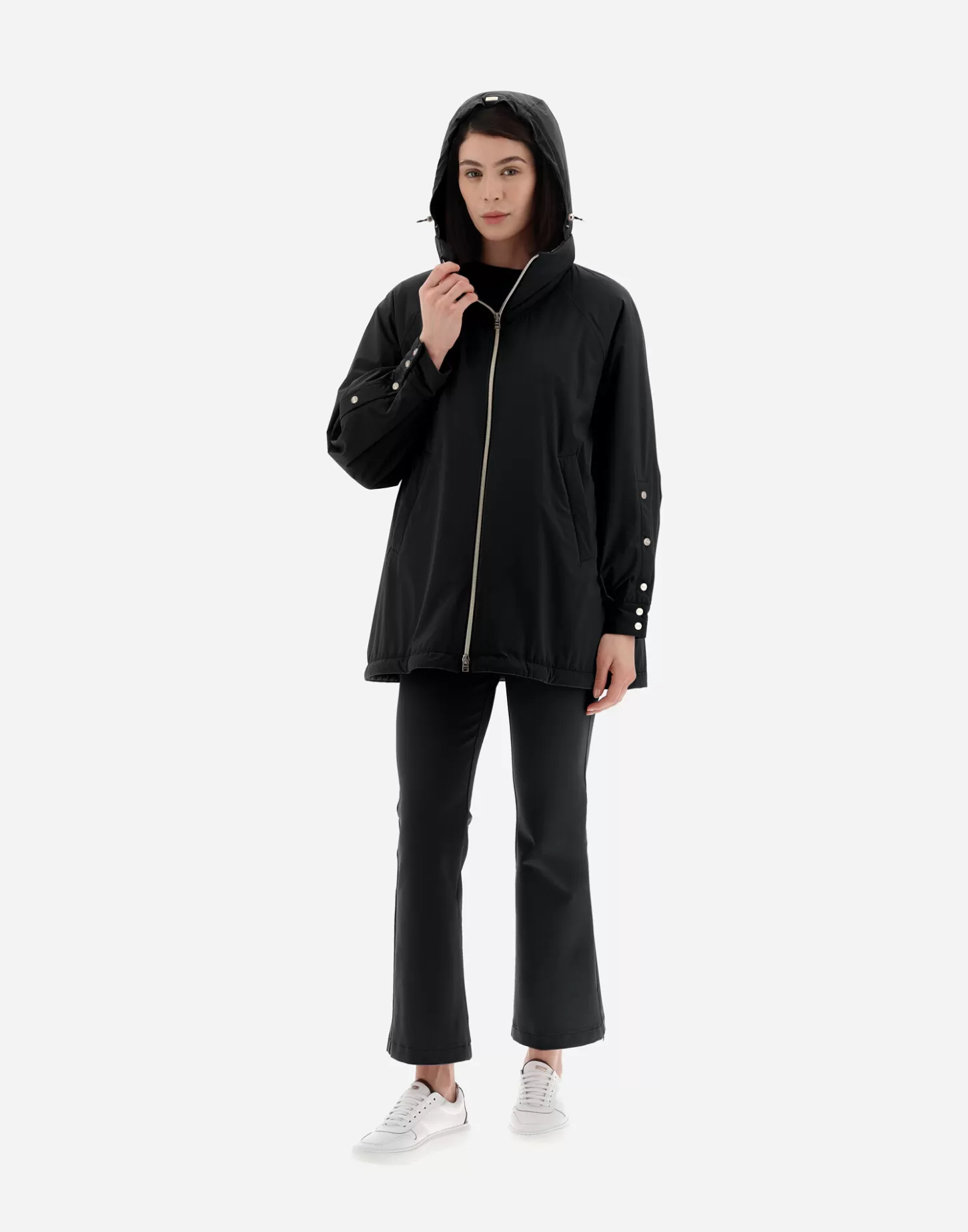 A-Shape-Herno Resort Ponente Jacke In A-Form Schwarz