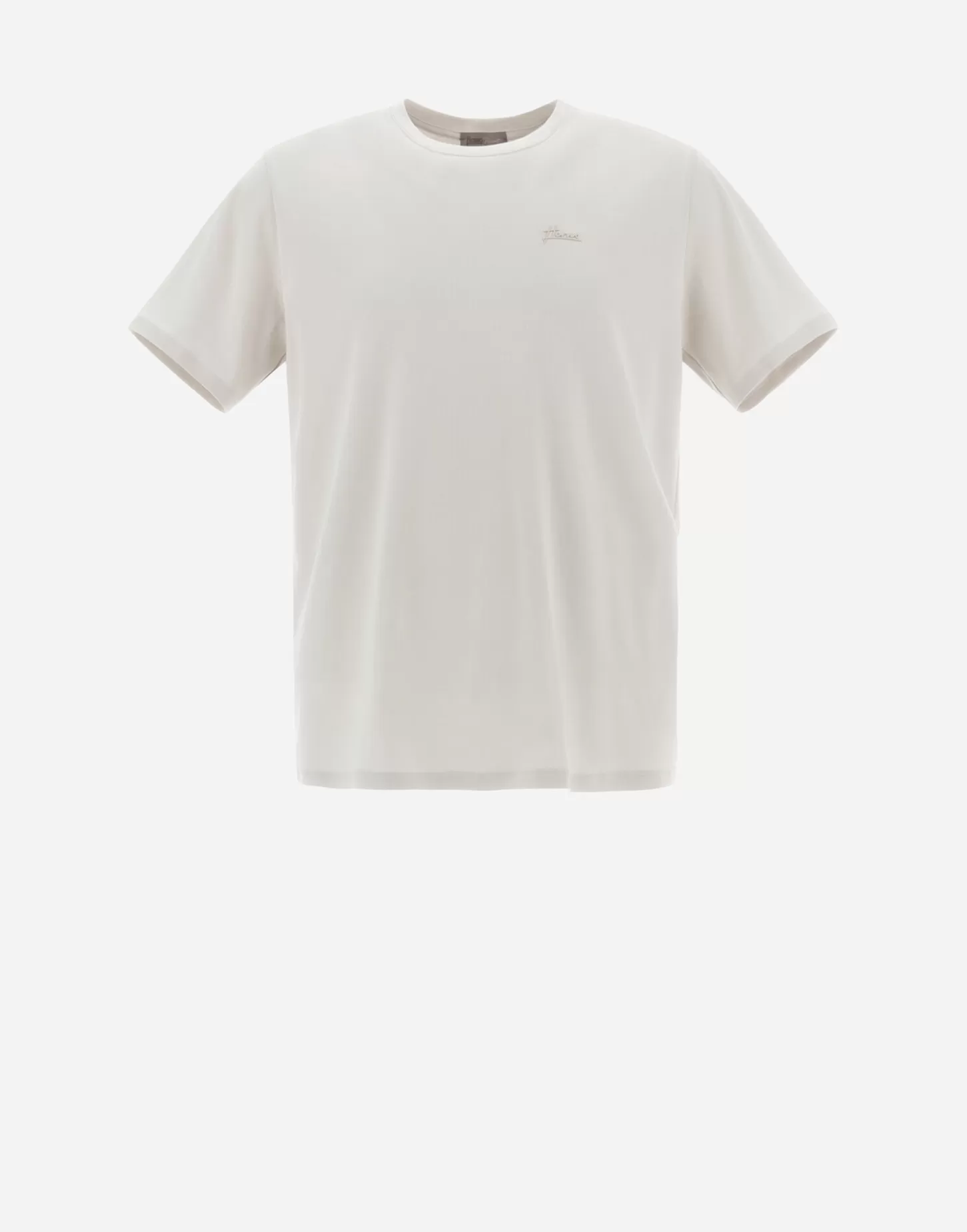 T-Shirt & Polo-Shirts-Herno Resort T-Shirt Aus Basic Cotton Chantilly