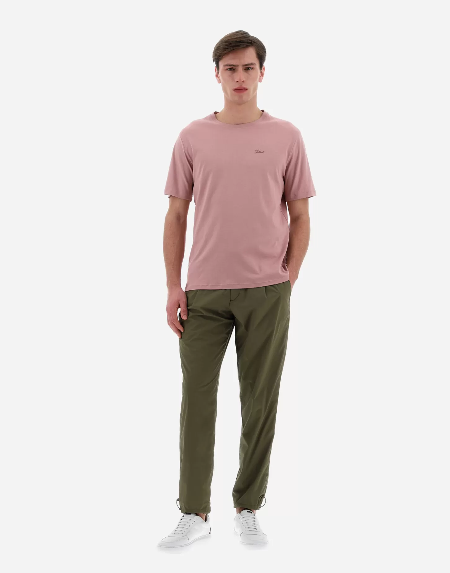 T-Shirt & Polo-Shirts-Herno Resort T-Shirt Aus Basic Cotton Rosa