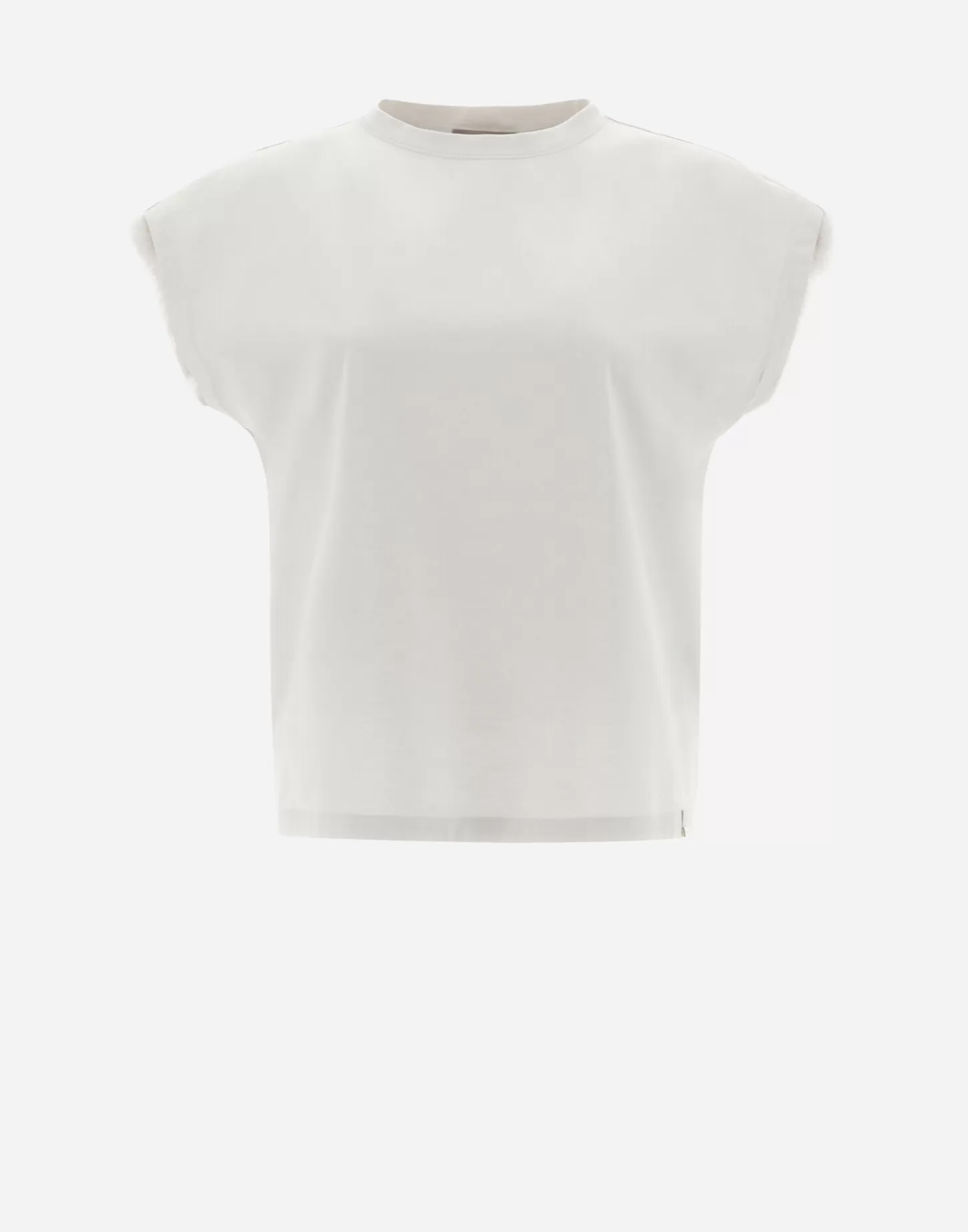 T-Shirts-Herno Resort T-Shirt Aus Chic Cotton Jersey Chantilly