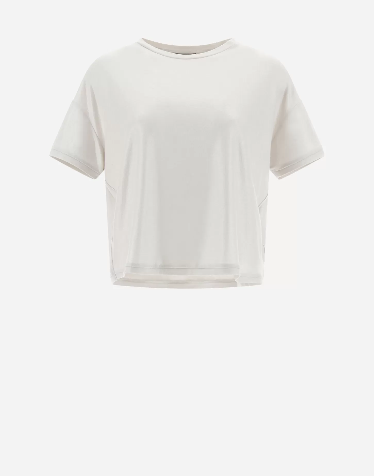 T-Shirts-Herno Resort T-Shirt Aus Coated Jersey Chantilly