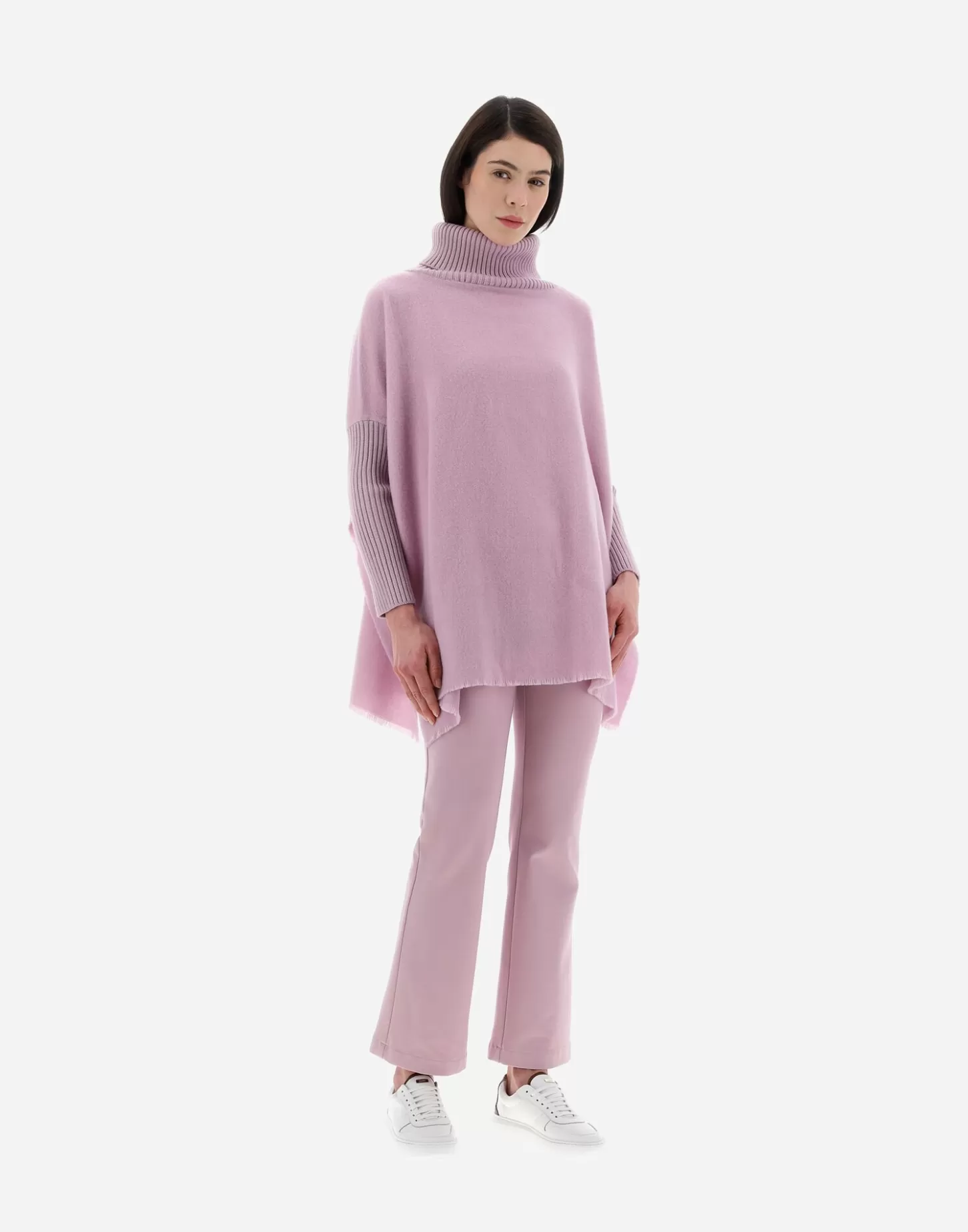 Jacken-Herno Soft Poncho Resort Violett