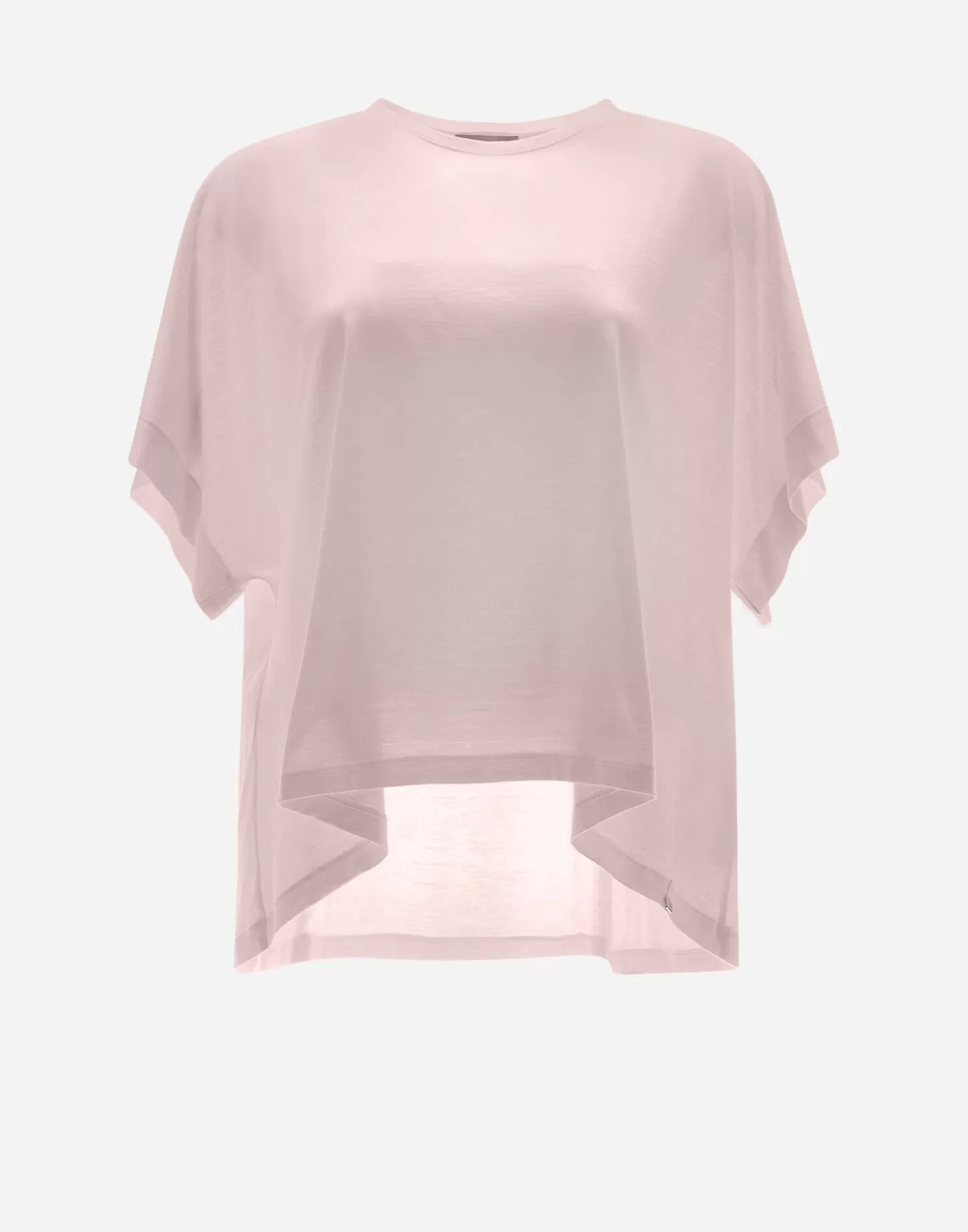 T-Shirts-Herno T-Shirt Aus Seidenjersey Rosa